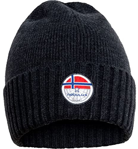 Nebulus Unisex Mütze Rules, warme Mütze, kuschelige Haube, schwarz - OneSize