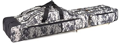 Lixada 3-lagige Angeltasche, tragbar, zusammenklappbar, Angelrutenrolle, Angelgerät, Tragetasche, Reise-Aufbewahrungstasche,120/150CM(optional)