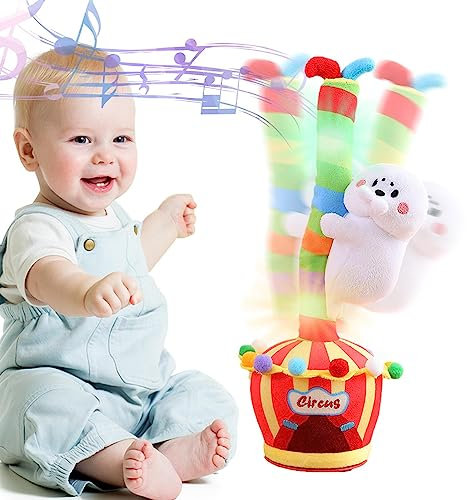 ereqeip árbol Que Habla Bailando - Peluche Animal imitación Baile Canto electrónico en Maceta - Shake Toys Repita Canciones para niñas, niños y niños pequeños