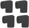 KieTeiiK Lot de 4 protections d'angle anti-collision en forme de U pour meubles en verre et meubles plats - Protection d'angle de table en verre pour bébé et enfant