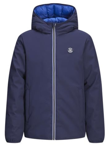 JACK & JONES Jprblubrook Giacca Reversibile Trapuntata, Blu Maritime, M Uomo