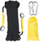 Gangying Kletterseil 8mm Outdoor Seil 30m Statisches Kletterseil Feuerrettungs-Fallschirm-Seil Geflecht Nylon Seil mit 2 Stahlhaken für Wandern Outdoor Bergsteigen Sport Camping