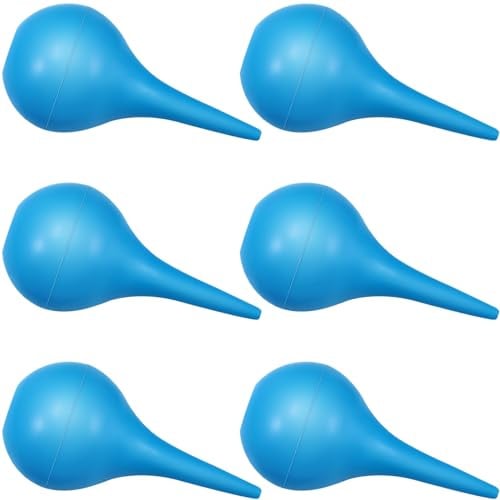 Nuanchu 6 Pack Ear Syringe 1oz/30ml Bulb Syringe for Infant, Blue, S