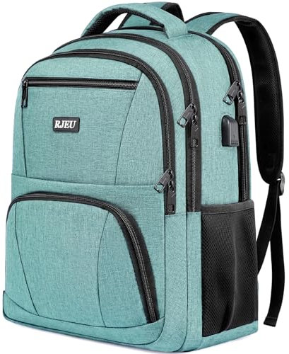 RJEU Rucksack Damen, Schulrucksack Mädchen Teenager,Schultasche Mädchen Teenager Schulranzen Frauen mit 15,6 Zoll Laptopfach für Universität Schule