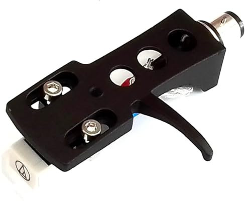 Litz Silver 5N Wired Headshell +AT 3600L Cartridge & Stylus For Denon DP 401, DP 400, DP 3700, DP 33F, DP 30L, DP 3000 Record Vinyl Players Turntables (2020)