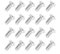 20pcs Brake Disc Rotor Screws, Stainless Steel Car Brake Disc Screw 93600-06014-0H Automotive Rotor Bolts Front and Rear Set Screws