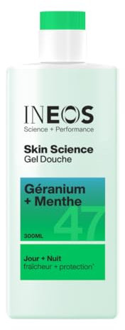 INEOS Gel Douche Skin Science Geranium + Menthe 300ml