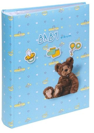 Baby Fotoalbum zum Einstecken für 200 Fotos 10x15 cm - Buchgebundenes Einsteckalbum mit Langlebigen Taschen & Zeitlosem Design | Babyalbum mit Zusätzlichem Platz für Notizen | Einfache Handhabung
