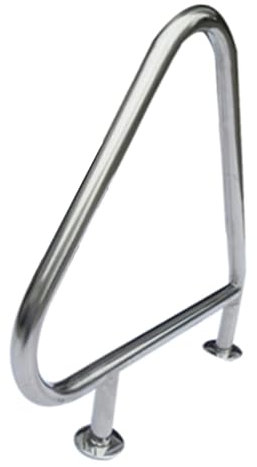 Poolleiter üBer Dem Boden Schwimmbadleitergeländer, Geländer aus Edelstahl 304, Treppengeländer, mit Schnellmontagebasis, hält bis zu 250 Pfund, geeignet für Wasserparks im Innen- und Außenb