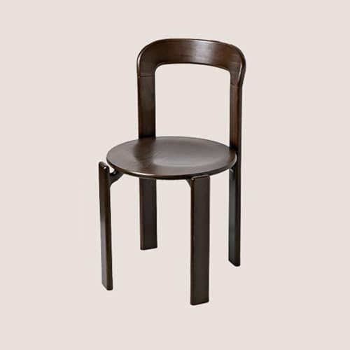 Bestiry Stapelbarer Esszimmerstuhl, 2er-Set, bunter Holzstuhl mit offener, geschwungener Rückenlehne für die Küche, das Büro oder die Bar (17,32 x 18,3 x 31,5 Zoll, H)