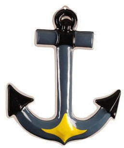 PARTY DISCOUNT Kunststoff-Dekoration Anker, ca. 50 x 50 cm