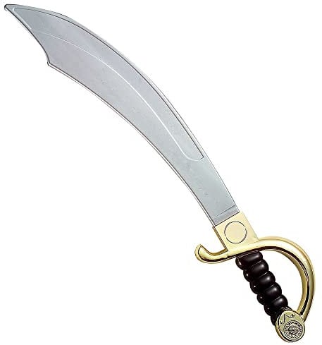 W WIDMANN MILANO Party Fashion, Spada da pirata in plastica resistente, 55 cm, leggera, design accattivante, perfetta per feste e costumi in maschera, unisex, stimola l'immaginazione dei bambini