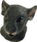 Bristol Novelty BM365 Ratte Rat Mask, Black, One Size Halloween Halloween