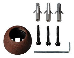 Liedeco Wandlager für Gardinenstangen Landhaus, ø 20 mm, 1 STK rost