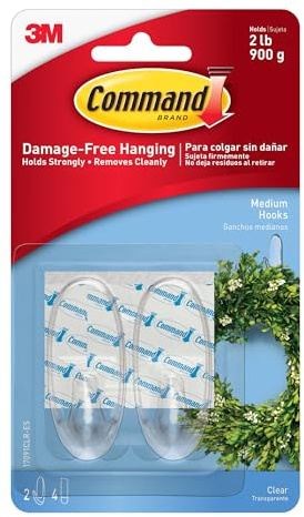 Command Hooks + Strips Medium Clear
