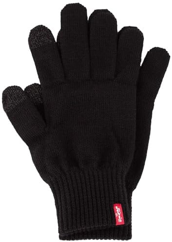 Levi's Herren Ben Touch Screen Gloves Handschuhe, Schwarz (Black), Medium