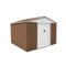 Gardiun Caseta Metálica Bristol 7,74 m² Exterior 241x321x205 cm Acero Galvanizado Marrón