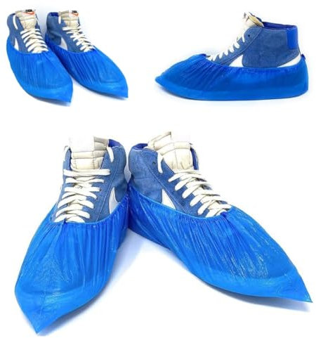 AQASKIN 1000pcs Couvre-chaussures jetables résistants 3,2g - RÉDUCTIONS DE QUANTITÉ - Chaussons jetables en CPE - DPI - Nettoyage domestique - Jardinage