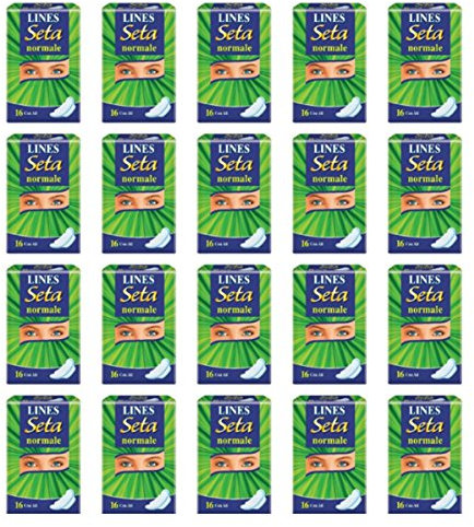 20 Confezioni Assorbenti Lines SETA NORMALE CON ALI Ipoallergenici