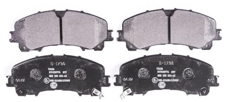 HELLA 8DB 355 024-621 Brake pad set - with acoustic wear warning - T2426 - for e.g. INFINITI / NISSAN / RENAULT