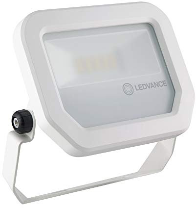 Ledvance Fluter LED: für Wand/Decke/Boden, FLOODLIGHT 10 W / 10 W, 100…277 V, Cool White, 4000 K, Gehäusematerial: Aluminium, IP65, Weiß
