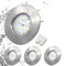 HiBay 4 Stk LED Einbaustrahler Set Ultra Flach LED Einbauspot Rund Matt Nickel Deckenspots 5W 500lm 3000K Modul 60mm-65mm Deckenstrahler IP44 Warmweiß