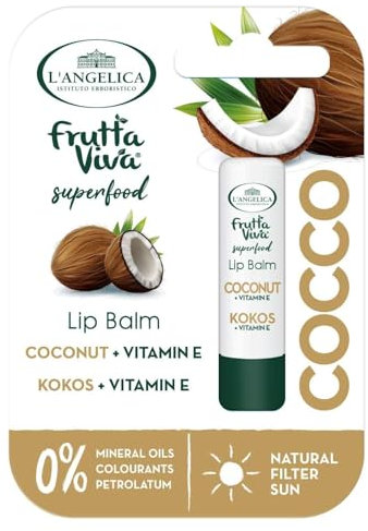 L'Angelica Lip Balm Cacao & Vitamin E, 4,8 g, 12 Packungen