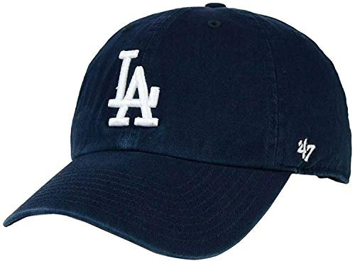 '47 MLB Los Angeles Dodgers Clean Up Adjustable Hat, Adult One Size Fits All (Los Angeles Dodgers Navy)