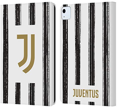 Head Case Designs Licenza Ufficiale Juventus Football Club in Casa 2020/21 Kit Abbinato Custodia Portafoglio in Pelle Compatibile con Apple iPad Air 11 2020/2022/2024/2025