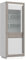 Vitrine Nelson Eiche und Weiß Hochglanz Vitrinenschrank Modern - 68,2x196,9x53 cm (BxHxT) - Glasvitrine Standvitrine Glasschrank - [Pouline.Four] Wohnzimmer Wohnstube