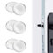 6 Pz Fermaporte in Silicone, Fermaporta per porta Trasparente, Gommini Trasparenti Adesivi Silicone per Proteggere il Muro, Fermaporta Trasparente Adesivo Paracolpi Adesivi