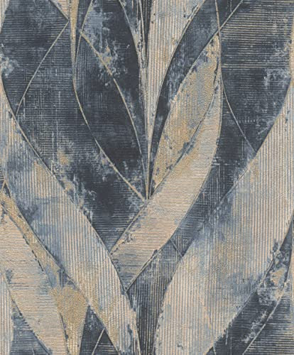 Rasch Tapeten Vliestapete (Industrial) Blau 10,05 m x 0,53 m Concrete 520064