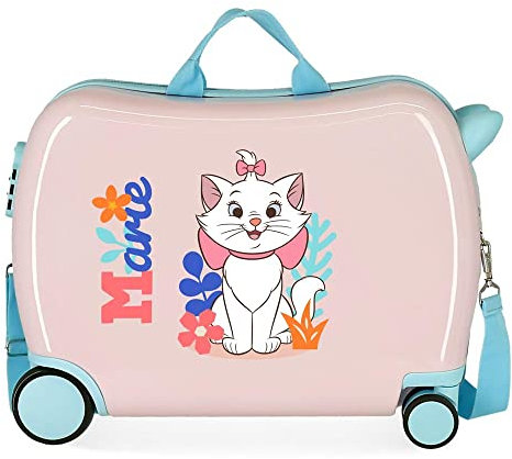 Disney Aristogatos Kinderkoffer, Rosa, 50 x 39 x 20 cm, starr, ABS-Kombinationsverschluss, 34 l, 1,8 kg, 4 Räder