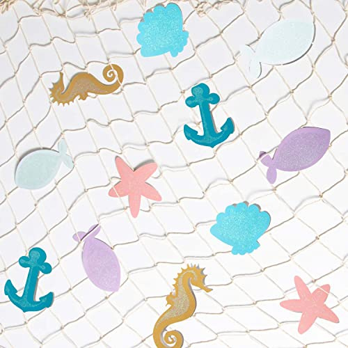 Amscan 9914390 - Mermaid Tales Net Runner Party Table Decoration - 97cm x 1.72m