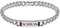 AC Milan Armband aus Edelstahl 316L mit Emaille, Taglia Unica, Edelstahl, Keine