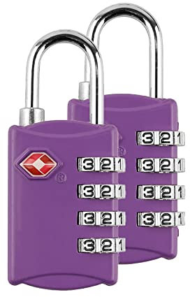 Lot de 2 cadenas de voyage certifiés TSA