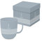 PPD Kaffeetasse Anker Blau Matt 350ml Teetasse Cappuccinotasse Kaffee-Tasse Porzellantasse Henkeltasse Porzellan-Tasse Tee-Tasse Bone China Porzellan