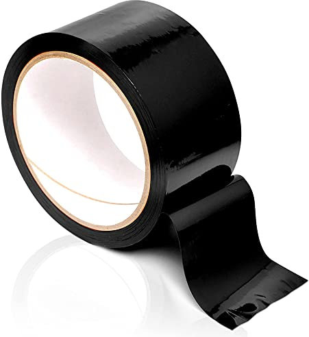 Ouch! - Bondage Tape 20m lang - 5cm breit 1 Stück Statikfreies Design Tape (Schwarz)