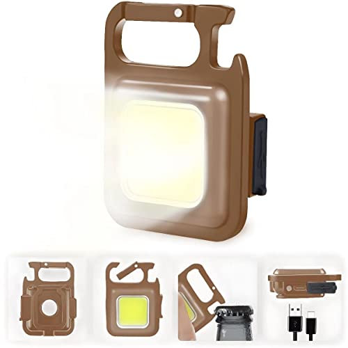 Wixann Rechargeable Mini Torch - 4 Lighting Modes, 1000 Lumens, Waterproof, 500mAh, Multifunctional Keychain Emergency Light