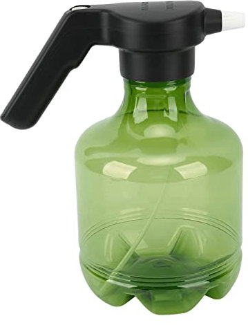 Qcwwy Pulvérisateur électrique, Arrosoir Rechargeable Haute Pression Transparent ABS 3L pour Jardin (Vert)