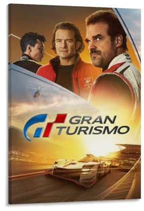 nZamo Gran Turismo Poster, dekoratives Gemälde, Leinwand, Wandposter für Raumdekoration, ästhetische Sportlandschaft, Büro, Raumdekoration, Geschenk, 20 x 30 cm, Rahmenstil