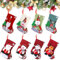 Hyran Weihnachtsstrumpf, 8 Stück Nikolausstrumpf, Nikolausstrumpf Personalisiert, Weihnachtstüten zum Befüllen, Weihnachtssocken Kamin, Weihnachtsdeko, Weihnachtsbaumschmuck(16 * 22.5CM)