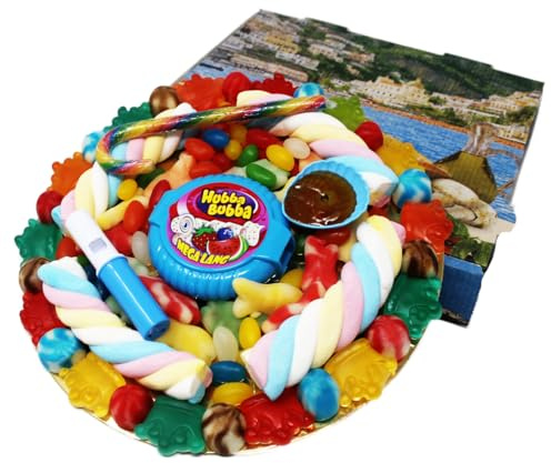 Fruchtgummi süße Einschulungspizza für Boys im Pizzakarton 500g
