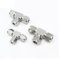OSBCMZGE Stainless Steel 304 1/8 1/4 3/8 1/2 3mm 4mm 6mm 8mm 10mm 12mm 14mm 16mm 18mm 3 Way Double Ferrule Tee Tube Fitting Connector 3-8in (9.53mm)