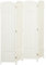 HOMCOM Paravent Interieur en Bois 4 Panneaux 160 x 170 cm séparateur de pièce Pliable avec Finition tissée, closion de séparation pour Salon, Chambre à Coucher, Maison, Blanc