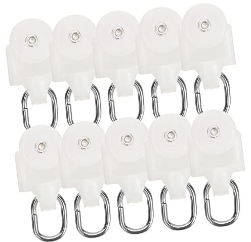 GOOHOCHY 10stücke Schiene Für Vorhänge Vorhang Laufrolle Kunststoff Vorhang Vorhangrad Beschläge Heimtextilien Zubehör Für Fenster Schränke Schlafzimmer Büros