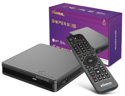 Xsarius Sniper 3 IR - 4K Linux UHD HEVC OTT Linux WiFi IPTV PremiumTV Box