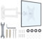 MEKOTRIN Wall Mount for TV Monitor - Folding Rotating TV Mounting Bracket for Monitor with VESA 100x100mm/75x75mm Most TVs Up to 33.1Ibs