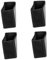 HOMSFOU Lot de 4 Patins Antidérapants en Caoutchouc pour Pieds d'Échelle Accessoires de Sécurité Protections de Sols Résistants à L'Usure Compatible Échelles Standard