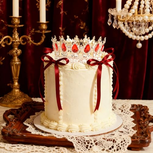 Rote Krone Als Kuchendekoration Goldene Kugeln Krone Als Kuchendekoration Goldenes Schmetterlingsschild Für Geburtstag Babyparty